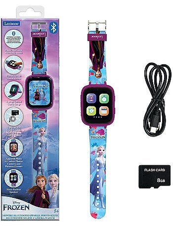 Reloj digital con cámara bluetooth frozen con tarjeta de memoria de 8 gb