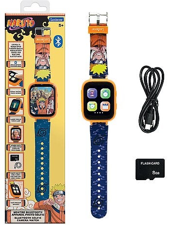 Reloj digital con cámara bluetooth naruto con tarjeta de memoria de 8 gb