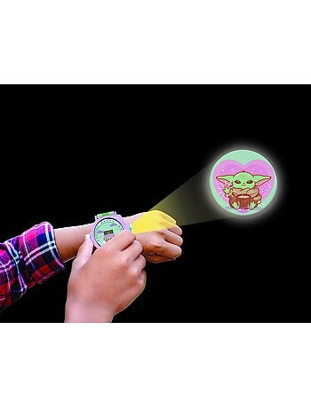 Reloj digital con proyección de 20 imágenes, diseño Grogu del universo Star Wars