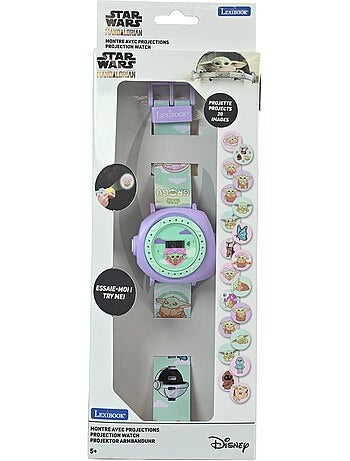 Reloj digital con proyección de 20 imágenes, diseño Grogu del universo Star Wars