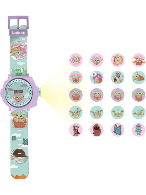 Reloj digital con proyección de 20 imágenes, diseño Grogu del universo Star Wars - Kiabi Reloj digital con proyección de 20 imágenes, diseño Grogu del universo Star Wars - Kiabi