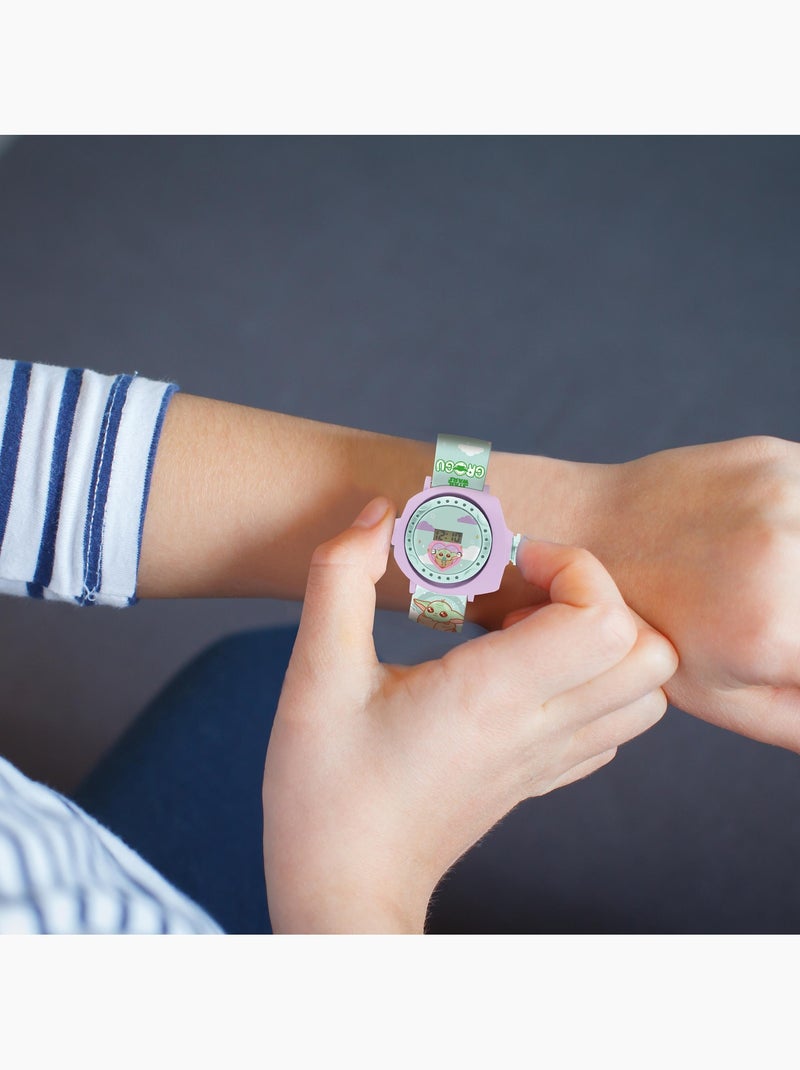 Reloj digital con proyección de 20 imágenes, diseño Grogu del universo Star Wars Multicolor - Kiabi