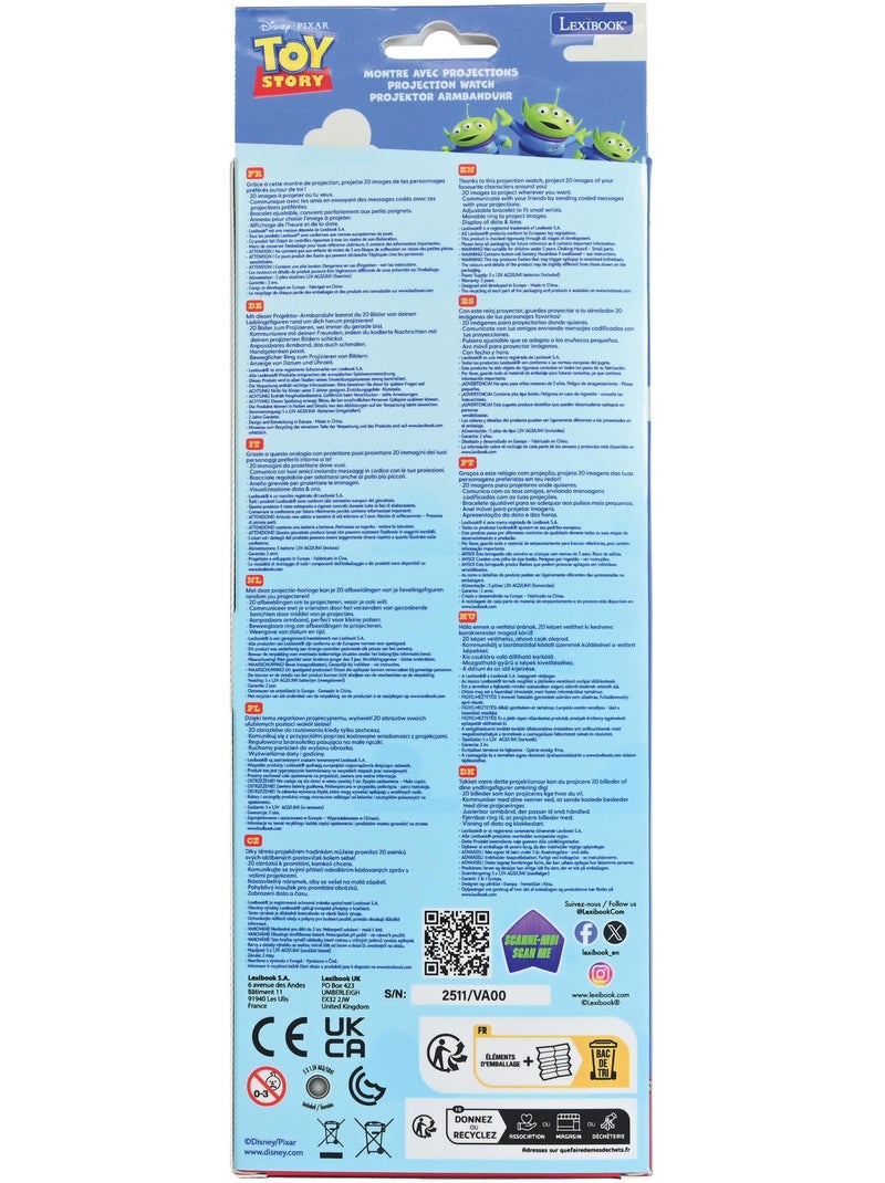 Reloj digital con proyector juguete Story con 20 imágenes para proyectar Azul - Kiabi