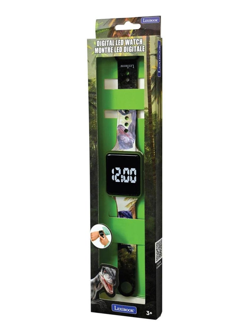 Reloj digital LED Dinosaurios Verde - Kiabi