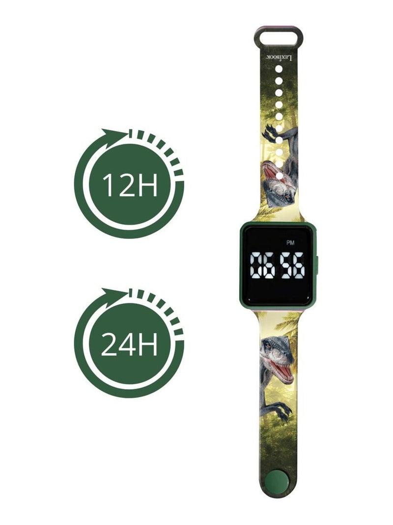 Reloj digital LED Dinosaurios Verde - Kiabi