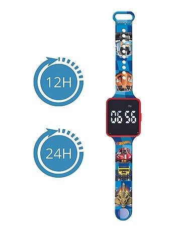 Reloj digital LED Hot Wheels
