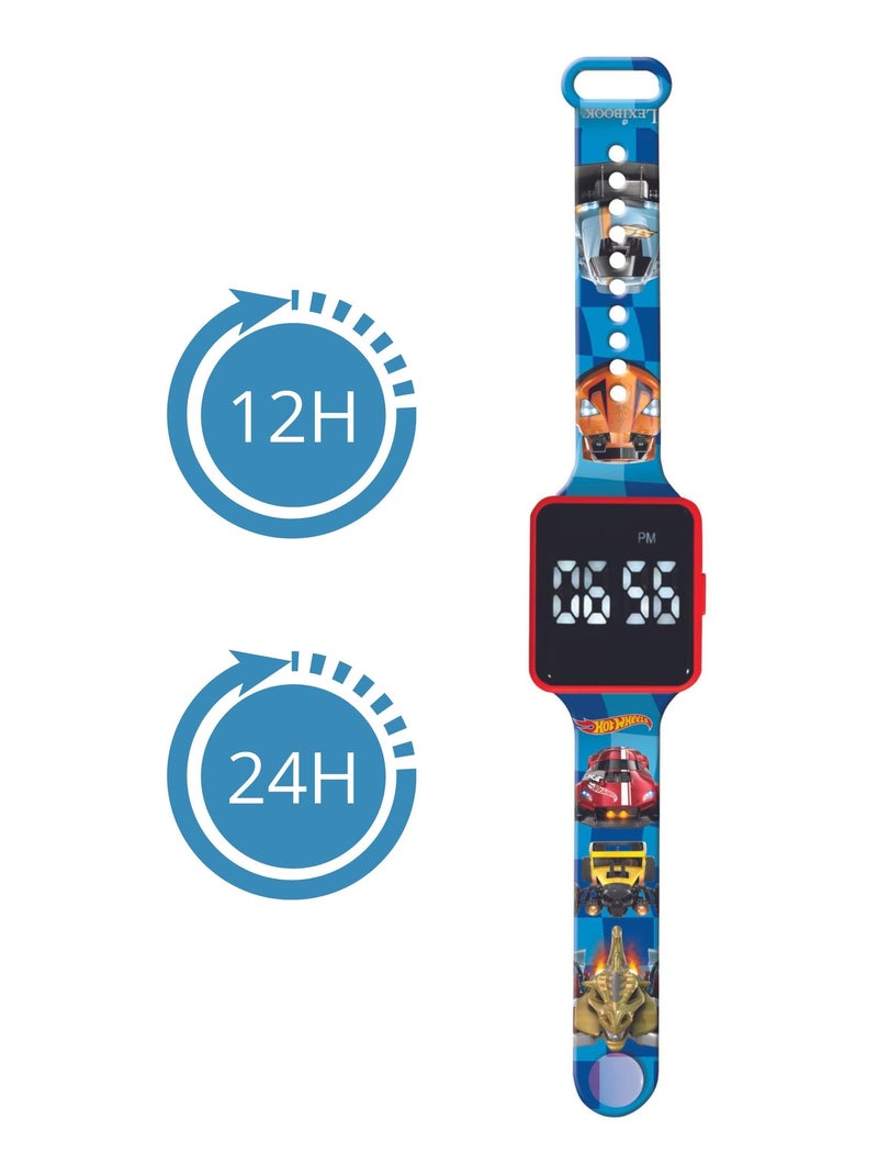 Reloj digital LED Hot Wheels Azul - Kiabi