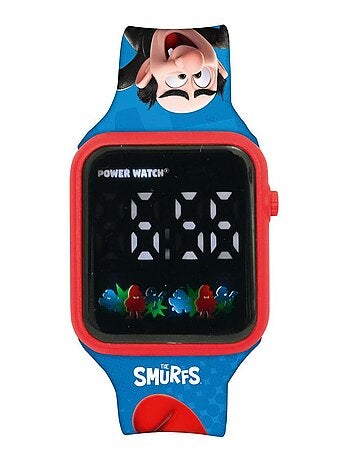 Reloj digital LED Pitufos