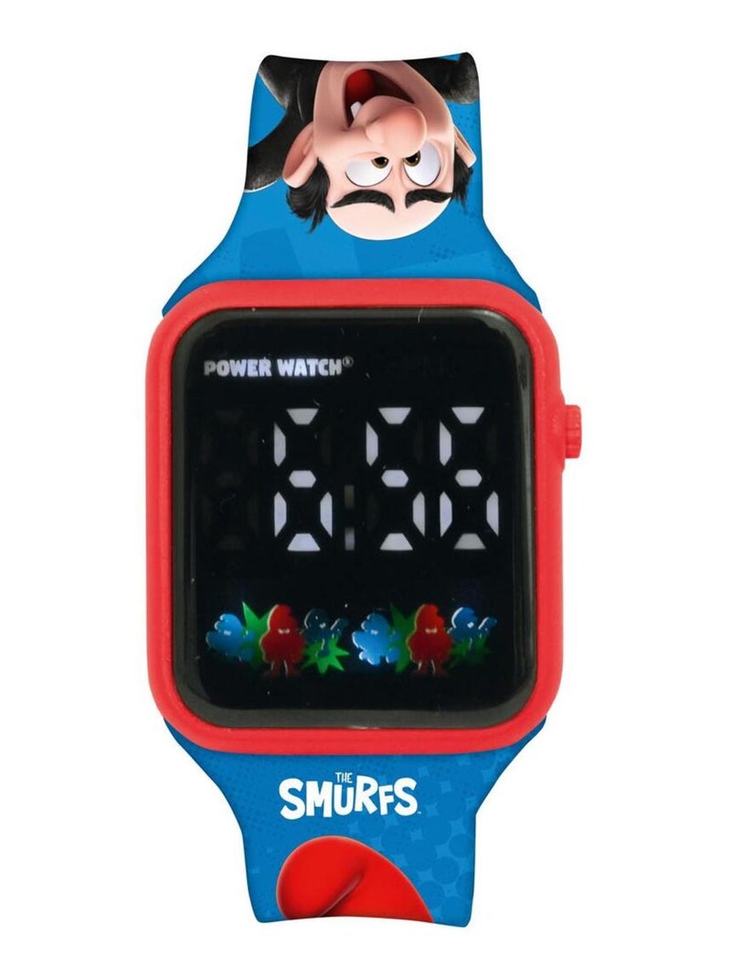 Reloj digital LED Pitufos Azul - Kiabi