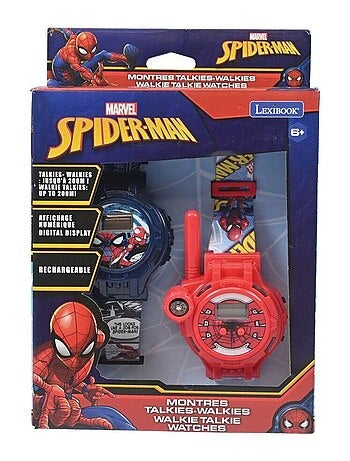 Reloj digital SpiderMan con función Walkie Talkies, distancia hasta 200m