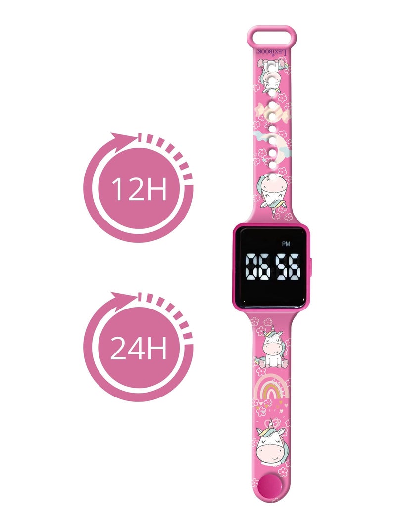 Reloj digital Unicorn LED Rosa - Kiabi