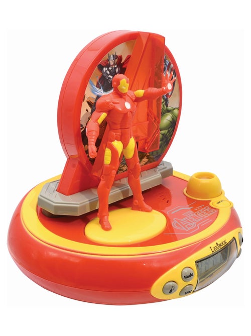 Reloj proyector 3D Avengers Iron Man con sonidos de superhéroes - Kiabi