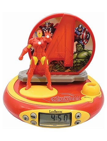 Reloj proyector 3D Avengers Iron Man con sonidos de superh?roes