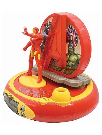 Reloj proyector 3D Avengers Iron Man con sonidos de superh?roes