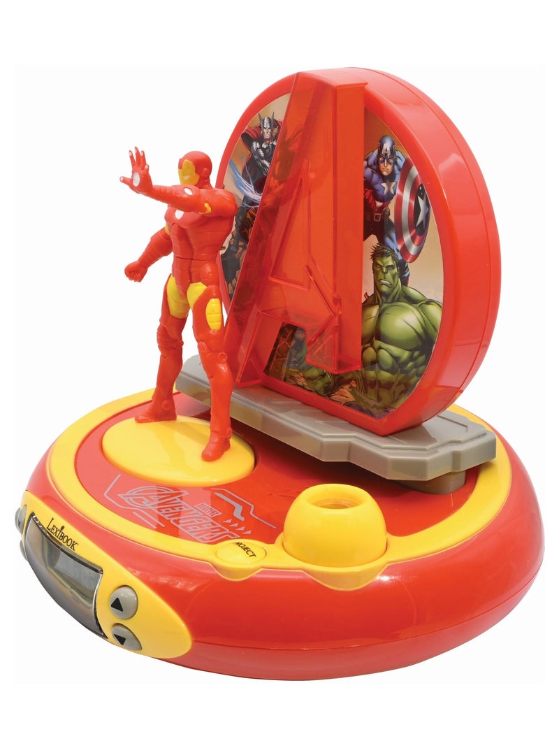 Reloj proyector 3D Avengers Iron Man con sonidos de superh?roes Rojo - Kiabi