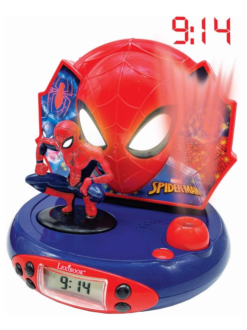 Reloj proyector 3D SpiderMan con sonidos de superhéroes - Kiabi