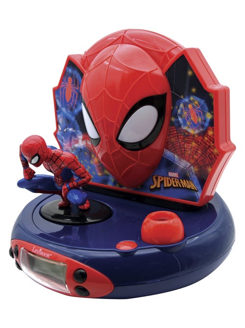 Reloj proyector 3D SpiderMan con sonidos de superhéroes - Kiabi