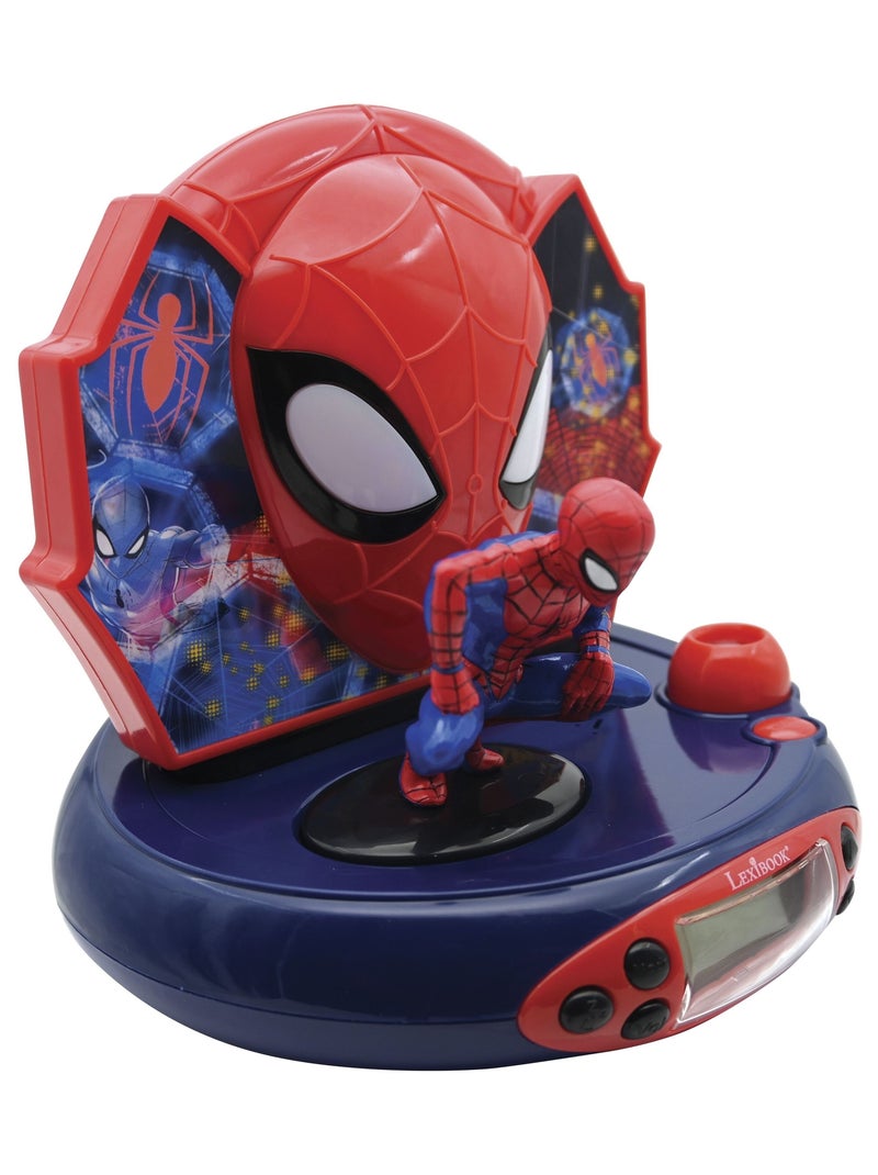 Reloj proyector 3D SpiderMan con sonidos de superhéroes Rojo - Kiabi