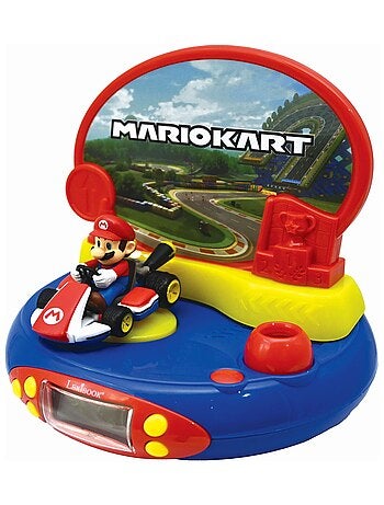Reloj proyector de personajes de Mario Kart 3D con sonidos del videojuego