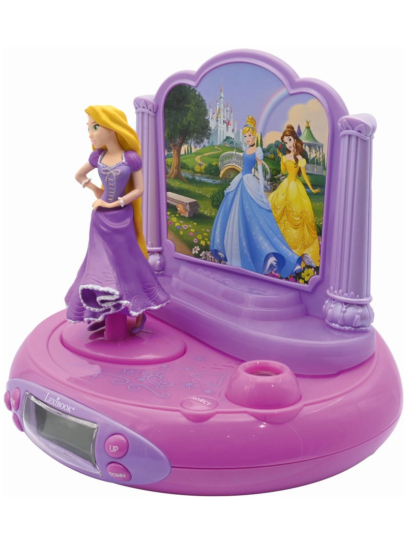 Reloj proyector Princesa Disney Rapunzel con sonidos mágicos Rosa - Kiabi