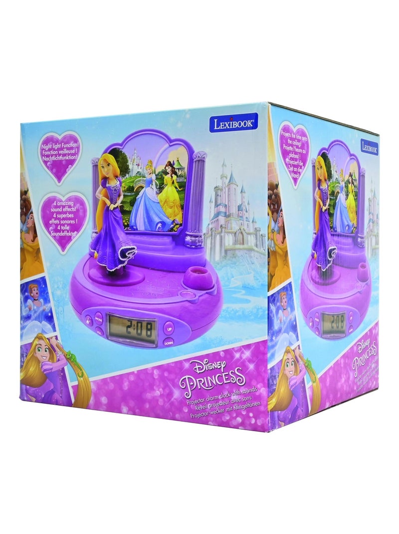 Reloj proyector Princesa Disney Rapunzel con sonidos mágicos Rosa - Kiabi