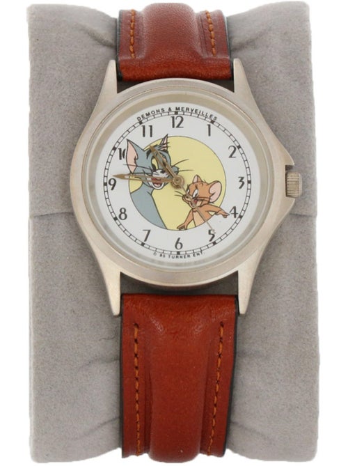 Reloj redondo con correa efecto piel tom y jerry y tex avery looney tunes - Kiabi Reloj redondo con correa efecto piel tom y jerry y tex avery looney tunes - Kiabi