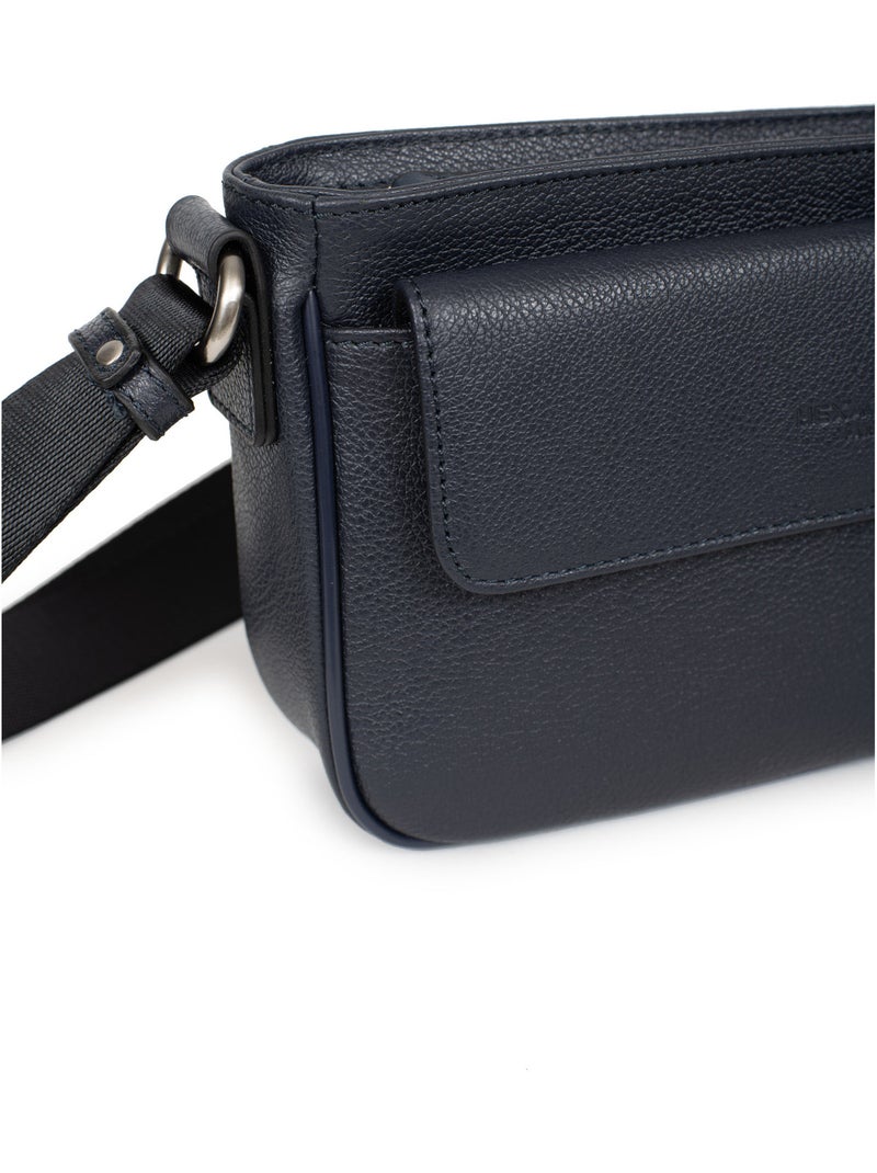 Reportero sac - cuero confort hexagona Azul marino - Kiabi