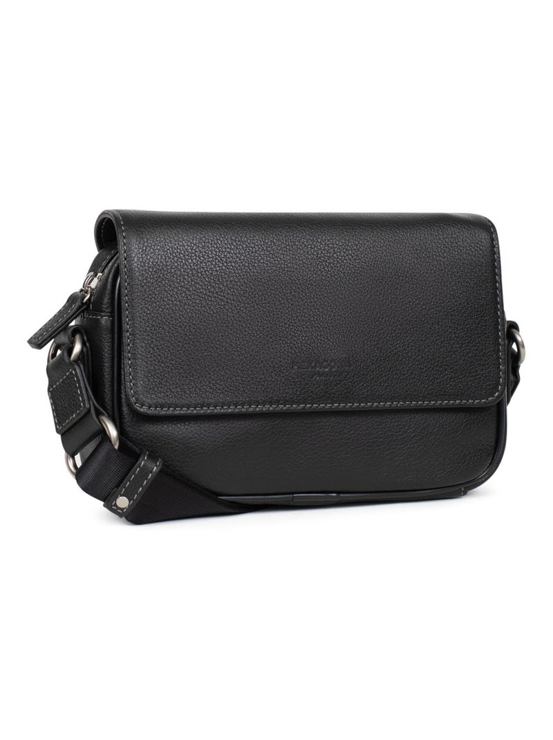 Reportero sac - cuero confort hexagona Negro - Kiabi