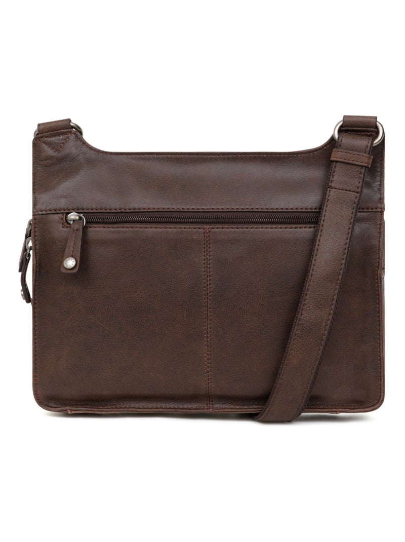 Reportero sac - cuero instinct hexagona Marrón - Kiabi