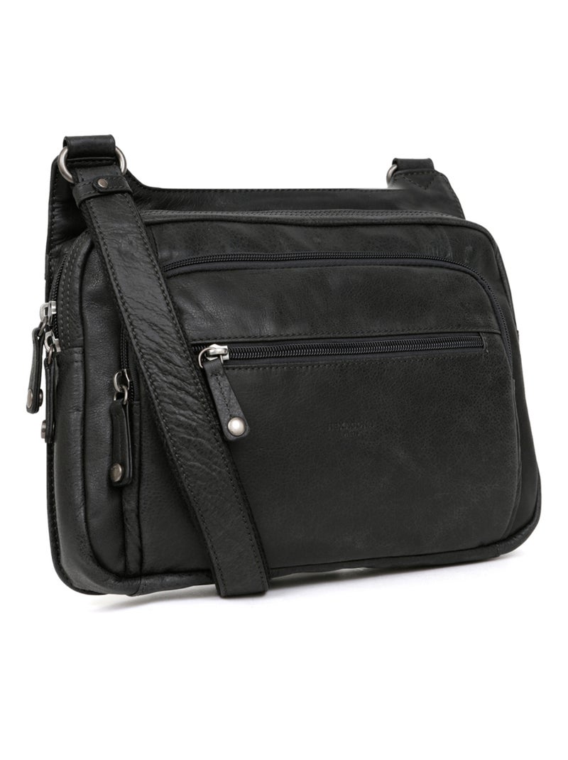 Reportero sac - cuero instinct hexagona Negro - Kiabi