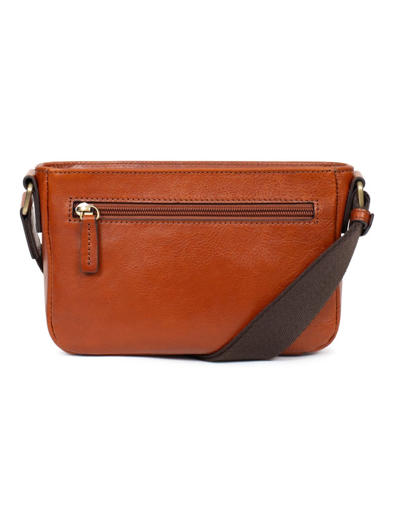 Reportero sac - cuero stuart hexagona Cognac - Kiabi