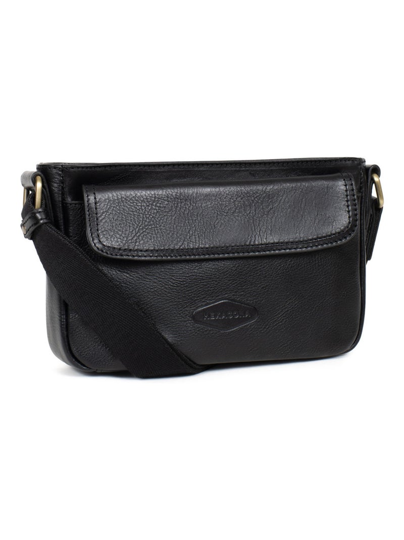 Reportero sac - cuero stuart hexagona Negro - Kiabi