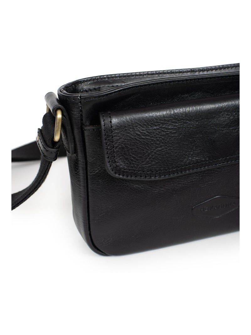 Reportero sac - cuero stuart hexagona Negro - Kiabi