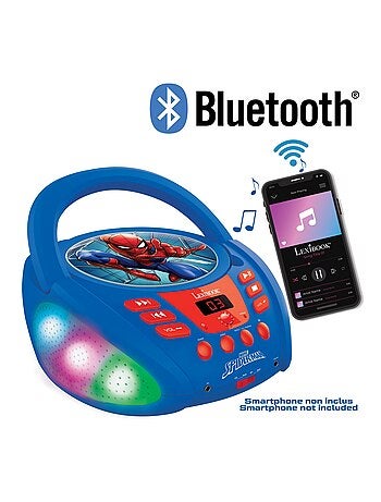 Reproductor cd bluetooth® spider-man con efectos de luz