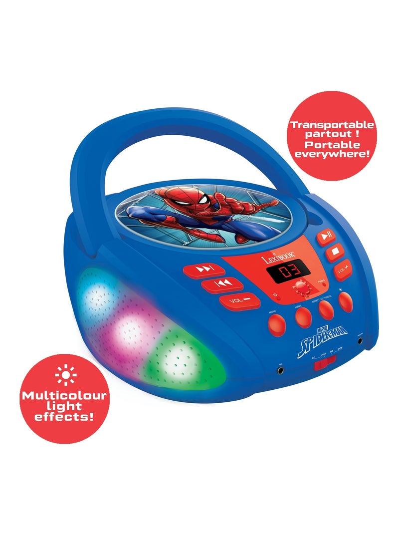 Reproductor cd bluetooth® spider-man con efectos de luz Azul - Kiabi