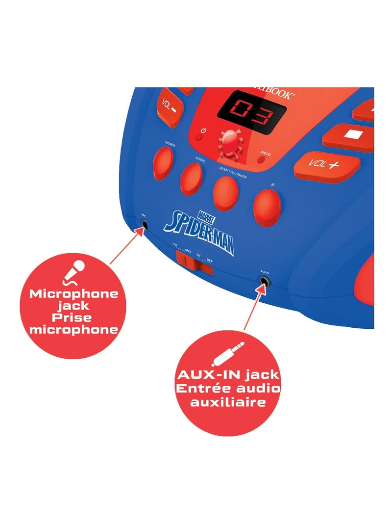 Reproductor cd bluetooth® spider-man con efectos de luz Azul - Kiabi