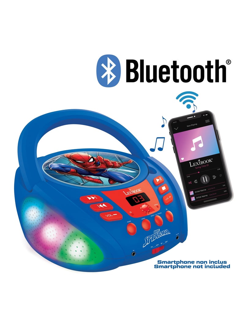 Reproductor cd bluetooth® spider-man con efectos de luz Azul - Kiabi