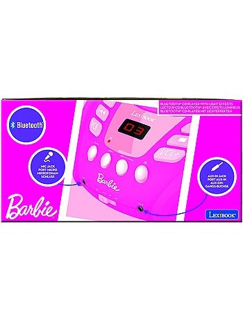 Reproductor de cd bluetooth barbie con efectos de luz