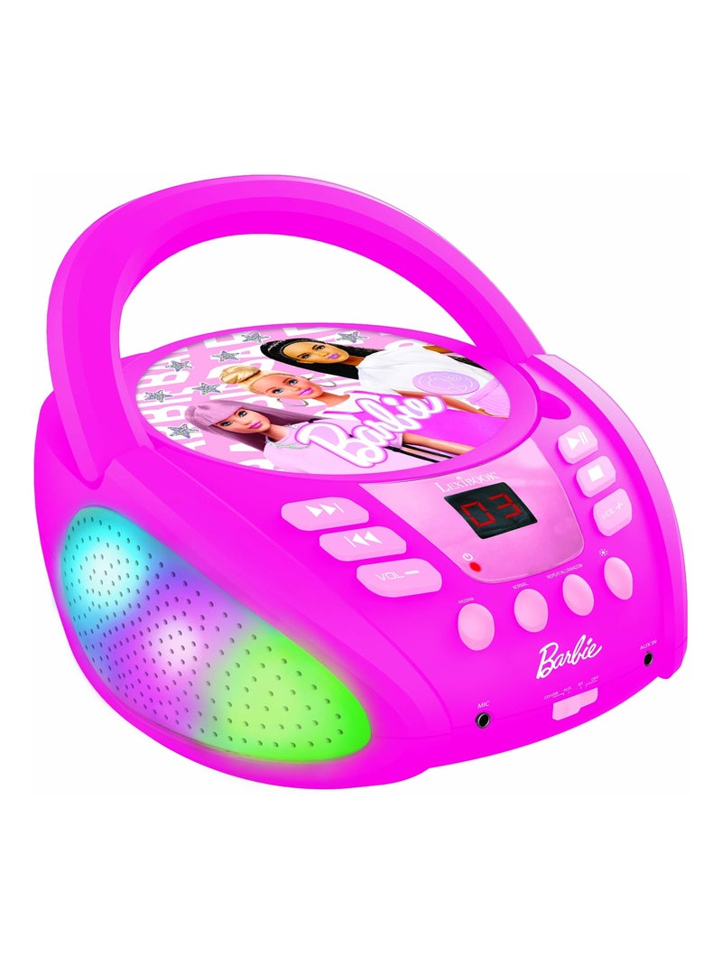 Reproductor de CD Bluetooth Barbie con efectos de luz Rosa - Kiabi