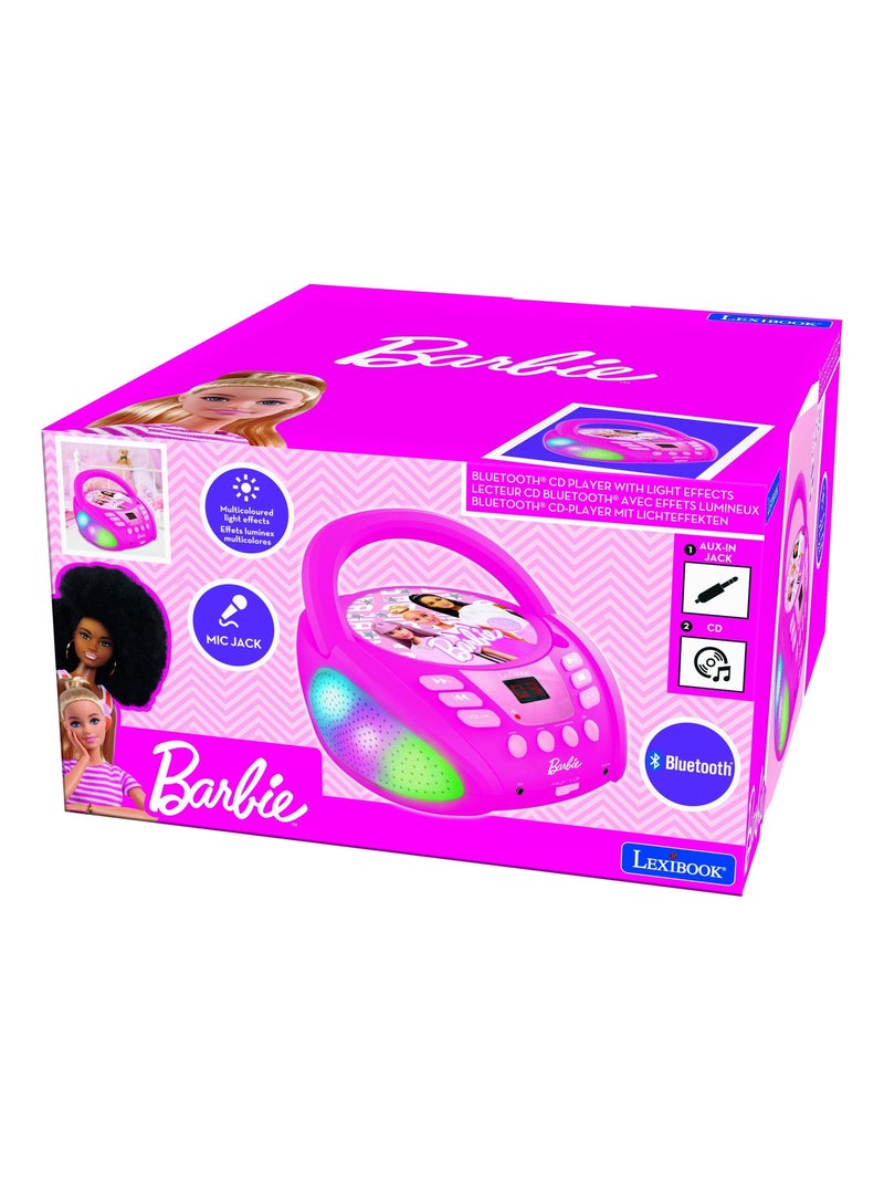 Reproductor de CD Bluetooth Barbie con efectos de luz Rosa - Kiabi