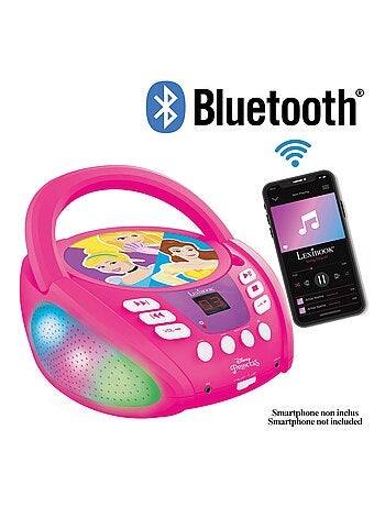 Reproductor de CD Bluetooth con luces Princesas Disney