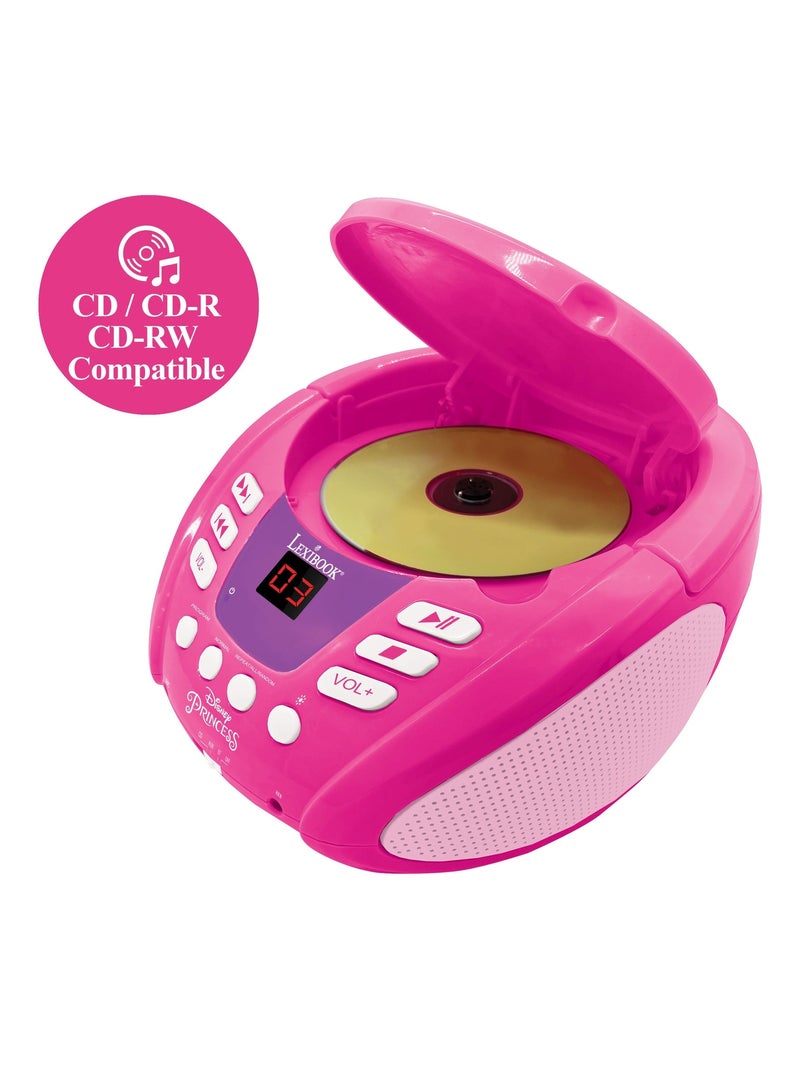 Reproductor de CD Bluetooth con luces Princesas Disney Negro - Kiabi