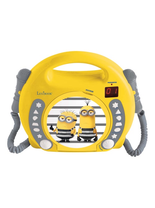 Reproductor de CD puertoátil de los Minions con 2 micrófonos Sing Along - Kiabi