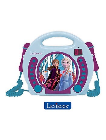Reproductor de CD puertoátil Frozen con 2 micrófonos Sing Along