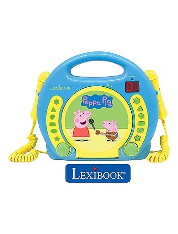 Reproductor de CD puertoátil Peppa Pig con 2 micrófonos Sing Along