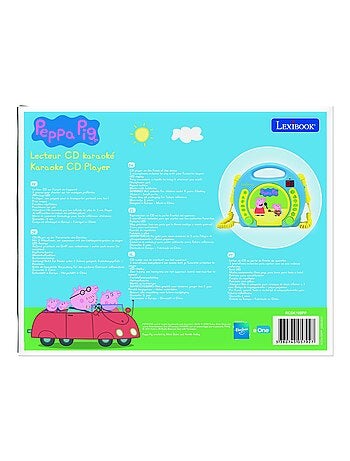 Reproductor de CD puertoátil Peppa Pig con 2 micrófonos Sing Along