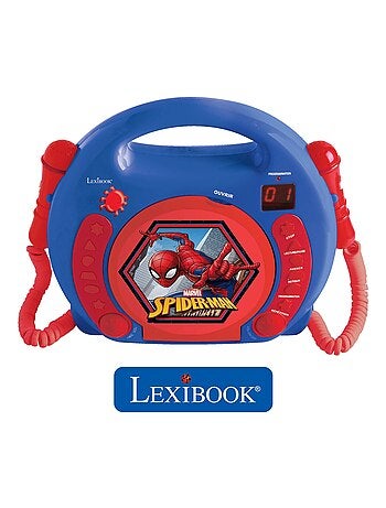 Reproductor de CD puertoátil SpiderMan con 2 micrófonos Sing Along