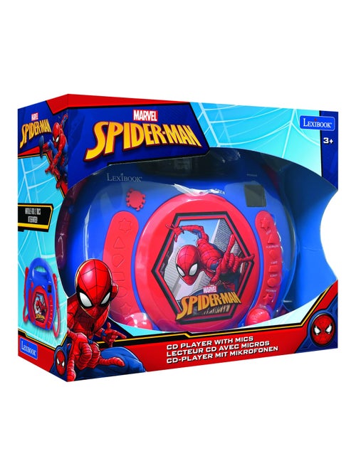 Reproductor de CD puertoátil SpiderMan con 2 micrófonos Sing Along - Kiabi