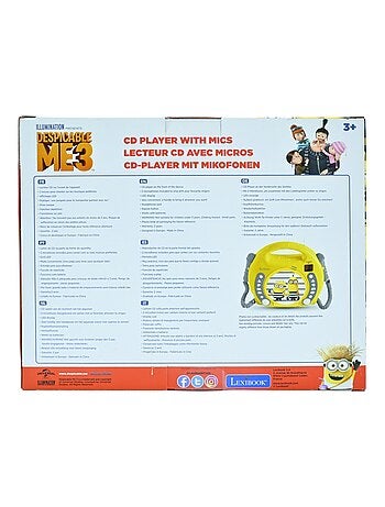 Reproductor de CD puerto?til de los Minions con 2 micr?fonos Sing Along