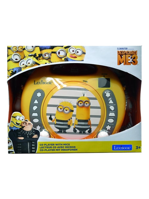Reproductor de CD puerto?til de los Minions con 2 micr?fonos Sing Along - Kiabi